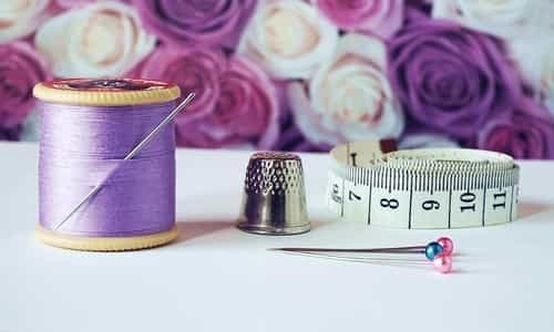 Threads and needle picture